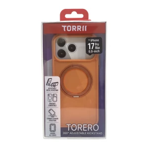 Torrii TORERO (Stand Case+MagSafe Compatible) Cover For iPhone 17 Pro Max (6.9”) - Cosmic Orange