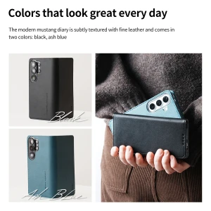 Araree Mustang Diary Case For Samsung Galaxy S26 Ultra -Black