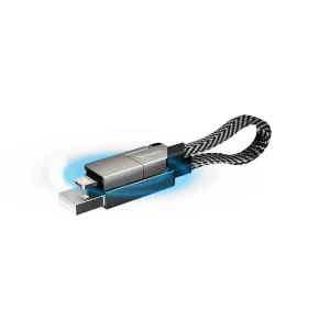 Xpower 60W 6 in1 Sync & Charge Mini Cable 15 cm - Gray