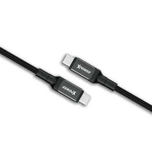 XPower CCT5 1.2M Thunderbolt 5 Aluminium Alloy  240W USB4.2 Type-C>Type-C Sync & Charge Cable - Gray