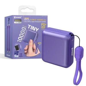 Xpower 10000mah Tiny 20w Power Bank - Purple