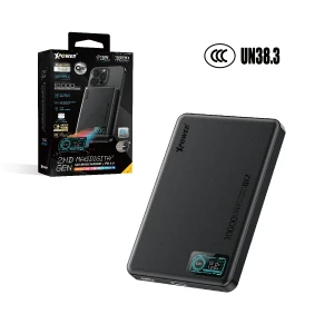 XPower MagDigita² 2nd Gen Color TFT Display PD 3.0+QI2 MagCharge 10000mAh Power Bank - Black