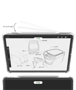Araree Flexield Sp Case With Pencil Holder For Apple iPad Pro 12.9 (2021) - Clear