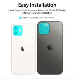 Araree C-Sub Core Camera Lens Tempered Glass For iPhone 12 - Clear