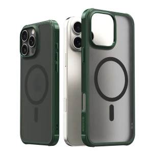 Arareee Duple Magsafe Armor Slim Case For iPhone 16 Pro Max - Green