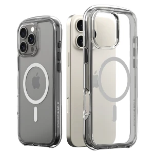 Araree Duple Air Magsafe Case For iPhone 16 Pro Max - Light Gray