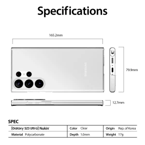 Araree Nukin Case For Samsung Galaxy S23 Ultra - Clear