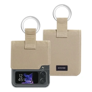 Araree Ring Diary Case For Z FliP 4 - Beige