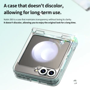 Araree Nukin 360 Case With Hinge Protection For Samsung Galaxy Z Flip 6 - Clear