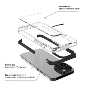 Armor-X Cbn Protective Case Military Grade 2 Mtr Shockproof For iPhone 13 Pro (6.1) - Black-4897047449406