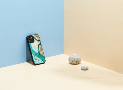 Ikins Case For iPhone 12 Pro Max - Aqua Agate