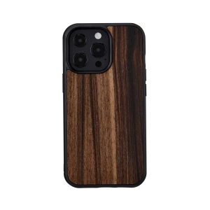 Inmok Man & Wood Series Cover For iPhone 13 Pro (6.1) - Ebony