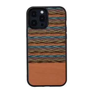 Inmok Man & Wood Series Cover For iPhone 13 Pro Max (6.7) - Browny Check