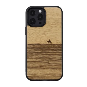 Inmok Man & Wood Series Cover For iPhone 13 Pro Max (6.7) - Terra