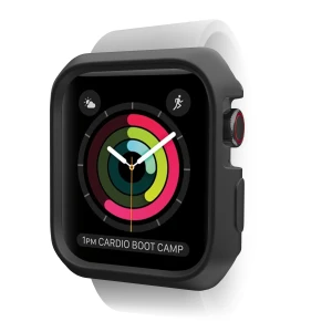 Itskins Spectrum Metal Antimicrobial 2M Anti Shock Protection Case For Apple Watch  40/41 Mm - Black + Clear 2 Pcs-4894465655822