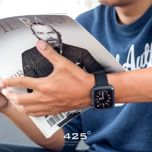 Itskins Spectrum Bumpur Case For Apple Watch 40/41Mm Smoke + Clear 2 Pcs-4894465163044
