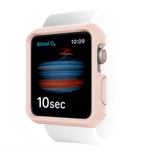 Itskins Spectrum Bumper Case For Apple Watch 44 / 45Mm -  2M Antishock - Light Pink & Black 2Pcs Set-4894465462383