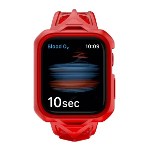 Itskins Spectrum Combo Watch Belt And Bumper Case Set For Apple Watch 49/46/45/44 Mm-  2M Antishock - Red