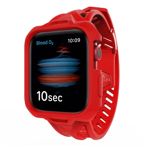 Itskins Spectrum Combo Watch Belt And Bumper Case Set For Apple Watch 49/46/45/44 Mm-  2M Antishock - Red