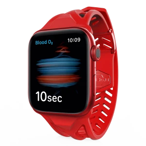 Itskins Spectrum Strap﻿﻿﻿﻿-Antimicrobial Watch Belt ﻿For Apple Watch 49/46/45/44 Mm - Red