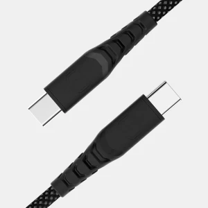 Itskins Hybrid Braided Cable 100W USB-C to USB-C 1.5M-Black -4894465013424