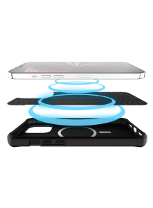 Itskins Hybrid Mag Carbon Series Cover For iPhone 13 Pro (6.1