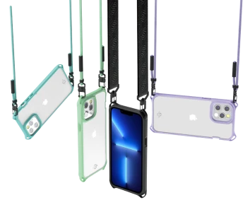 Itskins Hybrid Sling Series Cover For iPhone 13 Pro (6.1) - Light Green And Transparent-4894465457761