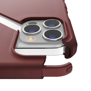 Itskins Supreme Solid - Antimicrobial Series Cover For iPhone 13 Pro Max (6.7) -Burgandy Red-4894465851682