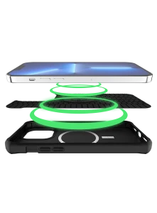 Itskins Ballistic Carbon Case Compatible With Magsafe For iPhone 14 Pro - Black1-4894465390068