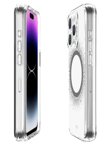 Itskins Avana Aura Series Case Magsafe Compatible With Camera Lens Protector For Iphone 15 Pro - Aura Black-4894465931520