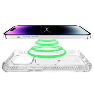 Itskins Hybrid Clear Case Compatible With Magsafe Iphone For 15 Pro Max - Transparent-4894465639273