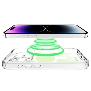 Itskins Avana Cosmic Series Case Magsafe Compatible With Camera Lens Protector For Iphone 15 Pro Max -Cosmic Green-4894465231996
