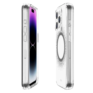 Itskins Avana Aura Series Case Magsafe Compatible With Camera Lens Protector For Iphone 15 Pro Max - Aura Black-4894465593728