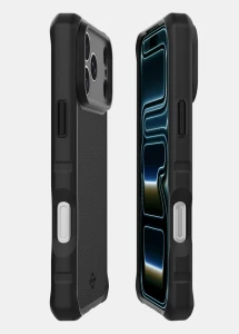 Itskins Hybrid Nylon Series Magsafe Case For iPhone 17 Pro -Black-4894995001359