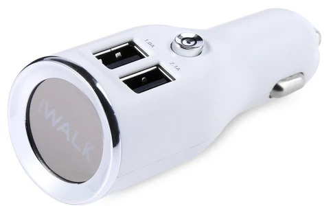 Iwalk Dual Usb Car Charger - White