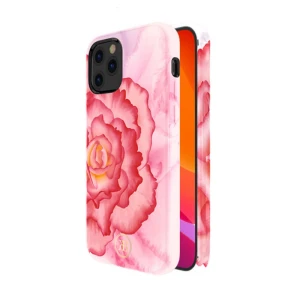 Kingxbar Peony Flower Case For iPhone 12 & 12 Pro - Pink