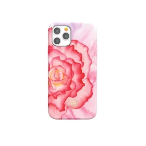 Kingxbar Peony Flower Case For iPhone 12 Pro Max - Pink