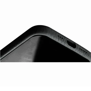 Melkco Origin Paris Series Clemence Leather Regal Snap Cover Case For Apple iPhone 12 Pro Max - Black