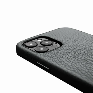 Melkco Origin Paris Series Clemence Leather Regal Snap Cover Case For Apple iPhone 12 Pro Max - Black