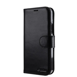 Melkco Premium Leather Origin Series - Book Type Case For iPhone 13 Pro - Black