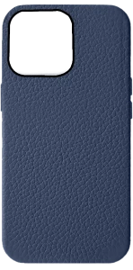 Melkco-Origin Paris Series Clemence Leather Regal Cover Case For iPhone 13 Pro Max - Dark Blue