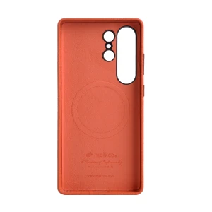 Melkco Origin Series Premium Leather Regal Snap Magsafe Cover for Samsung  S25 ULTRA - Orange