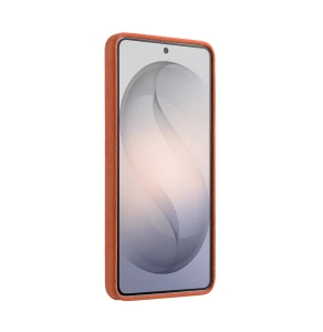 Melkco Alcantara Magsafe Case For Samsung Galaxy S26 Ultra - Orange - 4894522124155