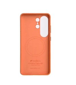 Melkco Alcantara Magsafe Case For Samsung Galaxy S26 Ultra - Orange - 4894522124155