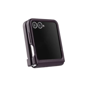 Melkco Origin Series PU Leather Regal Snap Pro Cover Case for Samsung Galaxy Flip 6 - Dark Purple