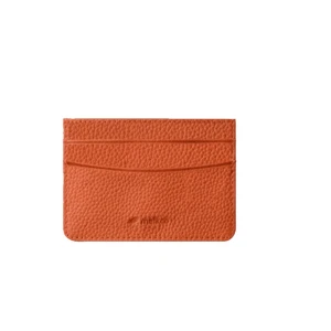 Melkco Origin Series Lai Chee Pattern Premium Leather Card Holder - Orange