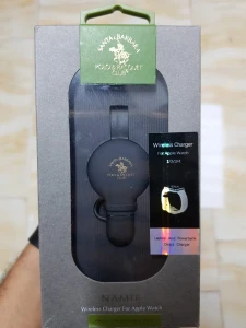 Santa Barbara Polo And Racquet Namir Wireless Charger For Apple Watch - Black (12 Months Warranty)